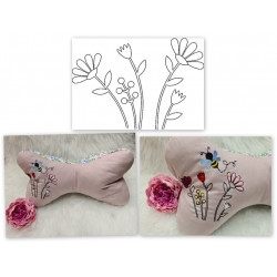 Stickdatei - Blumen Doodle Appli